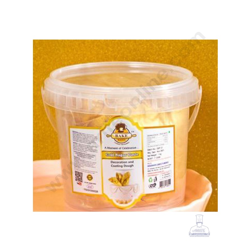 Bake Haven Sugar Paste 1 Kg - Gold