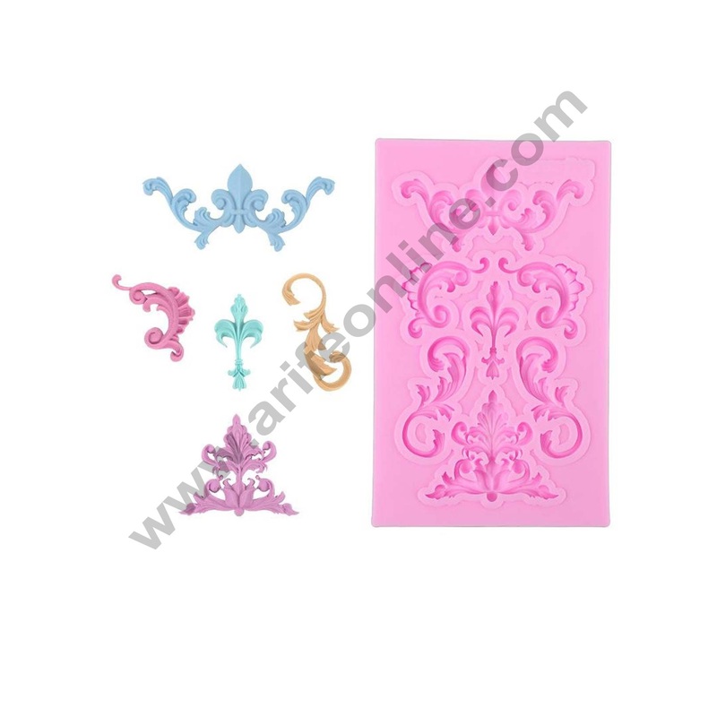 Cake Deco  Vintage  Lace Border Desing Fondant Marzipan Mould