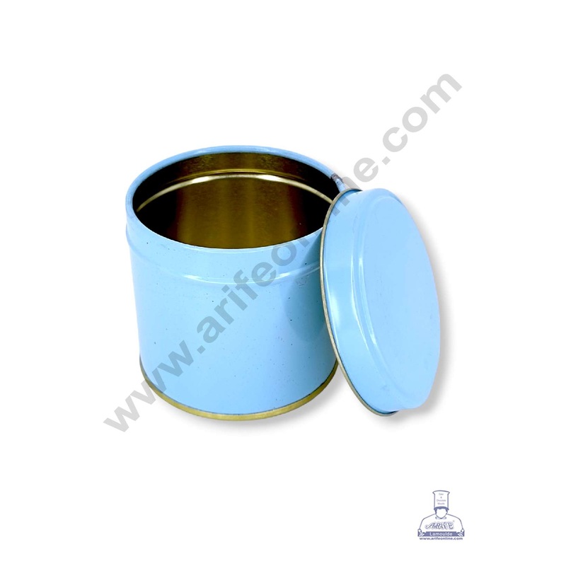 CAKE DECOR Small Dream Cake Tin | Gift Box | Chocolate Box | Jewellery Box - Sky Blue