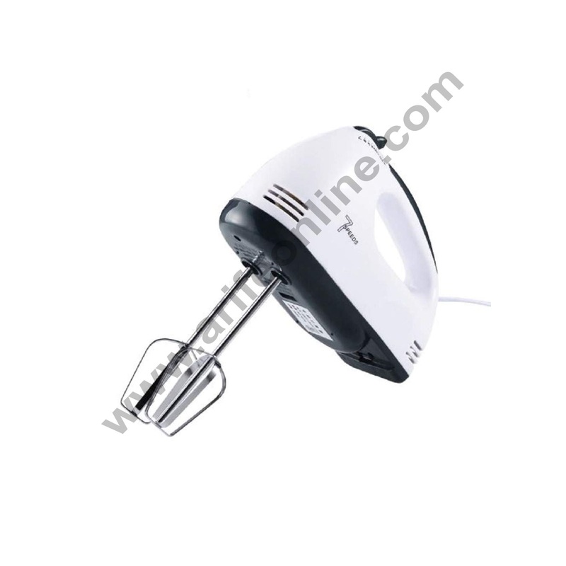 SCARLETT 7-Speed Lightweight Hand Mixer With Chrome Beater + Dough Hook