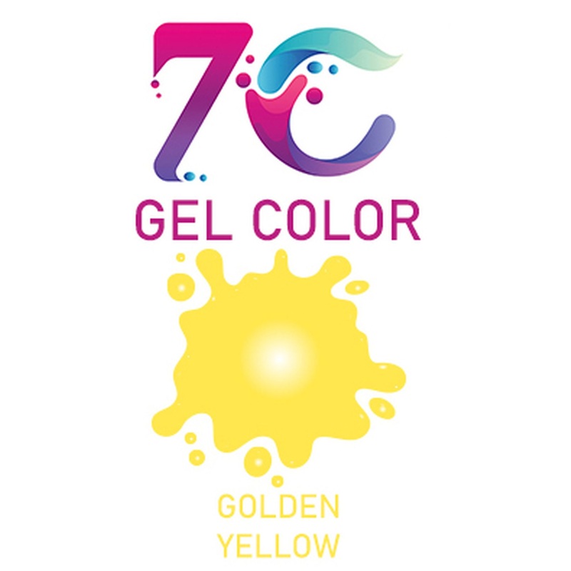 7C Edible Gel Color Food Colouring for Icing, Cakes Decor, Baking, Fondant Colours - Golden Yellow