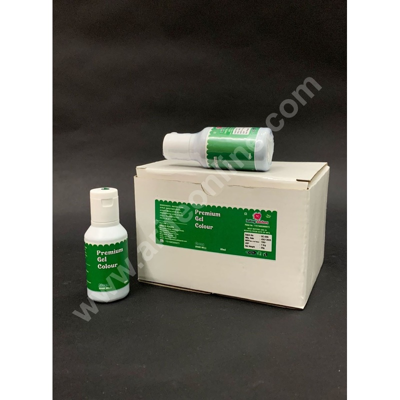 7C Edible Premium Gel Color Food Colouring for Icing, Cakes Decor, Baking, Fondant Colours - Green