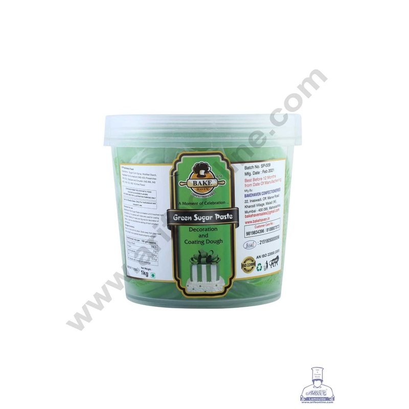 Bake Haven Sugar Paste 1 Kg - Green