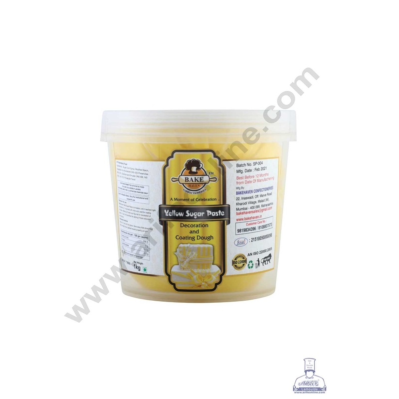 Bake Haven Sugar Paste 1 Kg - Yellow