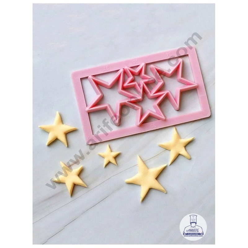 CAKE DECOR Star Shape Fondant Embossing Quilt Molds Mould Cake Decorating Tools (SBQM-123)