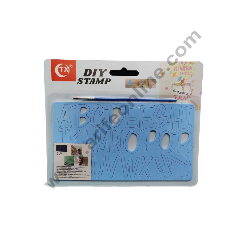 Cake Decor Upper Case Alphabet  Acrylic Diy Stamp Embossed Fondant Cake Decorating ABC-010