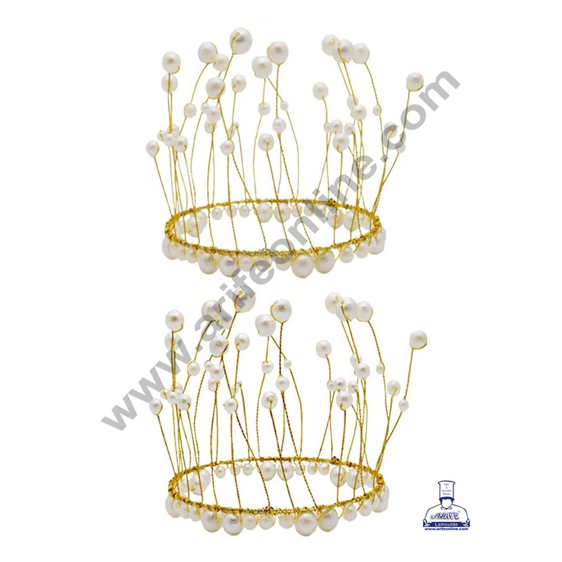 Cake Decor White Crown Cake Topper Wedding, Birthday Cake Decoration For King, Queen, Prince And Princess Party Wedding Hair Accessories Decoration