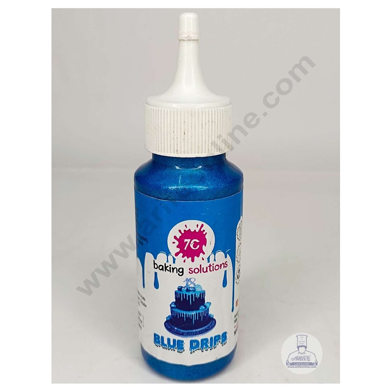 7C Edible Drips for Cakes Decoration - Blue( 100 gm )