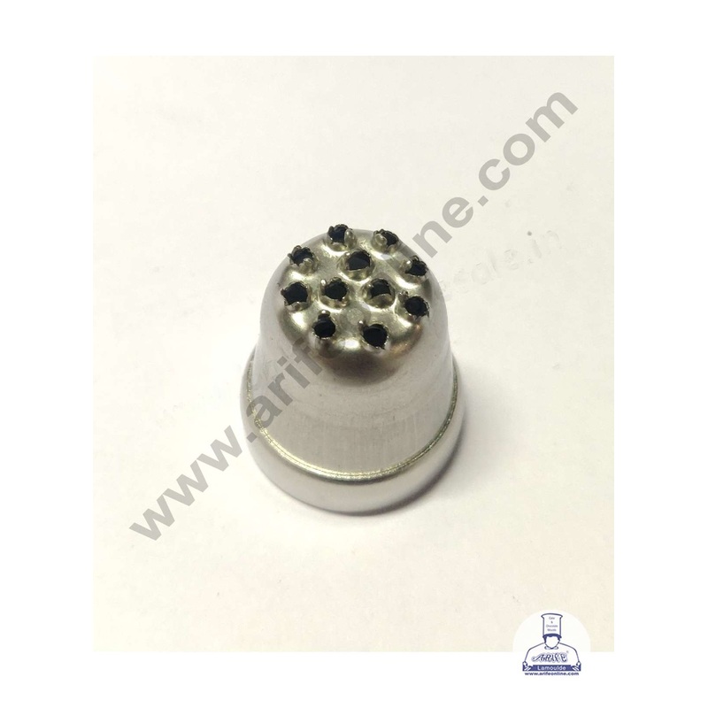 CAKE DECOR Small Noor Nozzle - No. 48 Grass | Hair Design Piping Nozzle with Collar Ring