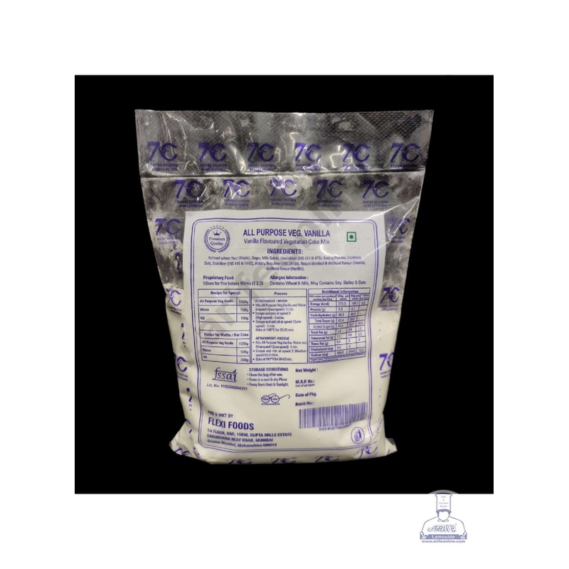 7C Cake Premix All Purpose Veg Vanilla 1 Kg Pack