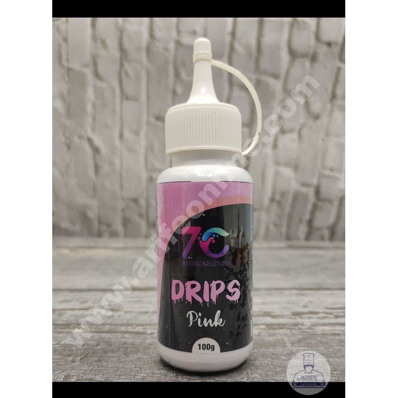 7C Edible Drips for Cakes Decoration - Pink( 100 gm )