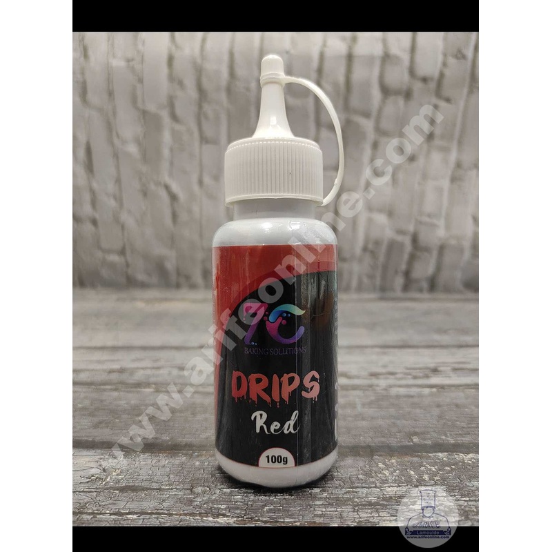7C Edible Drips for Cakes Decoration - Red( 100 gm )