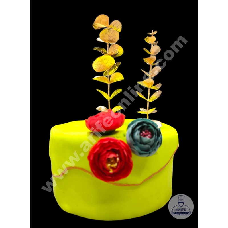 CAKE DECORArtificial Small Leaves Shape Decorative Item For Cake Decoration( 1 pc )