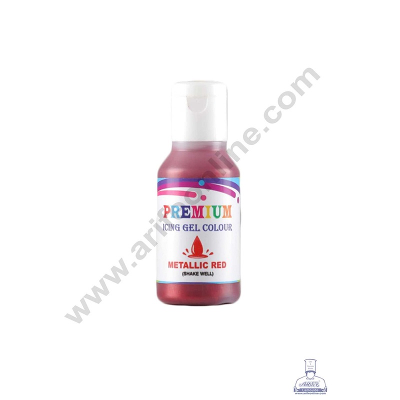 Bake Haven Premium Icing Gel Colour - Metallic Red (20g)