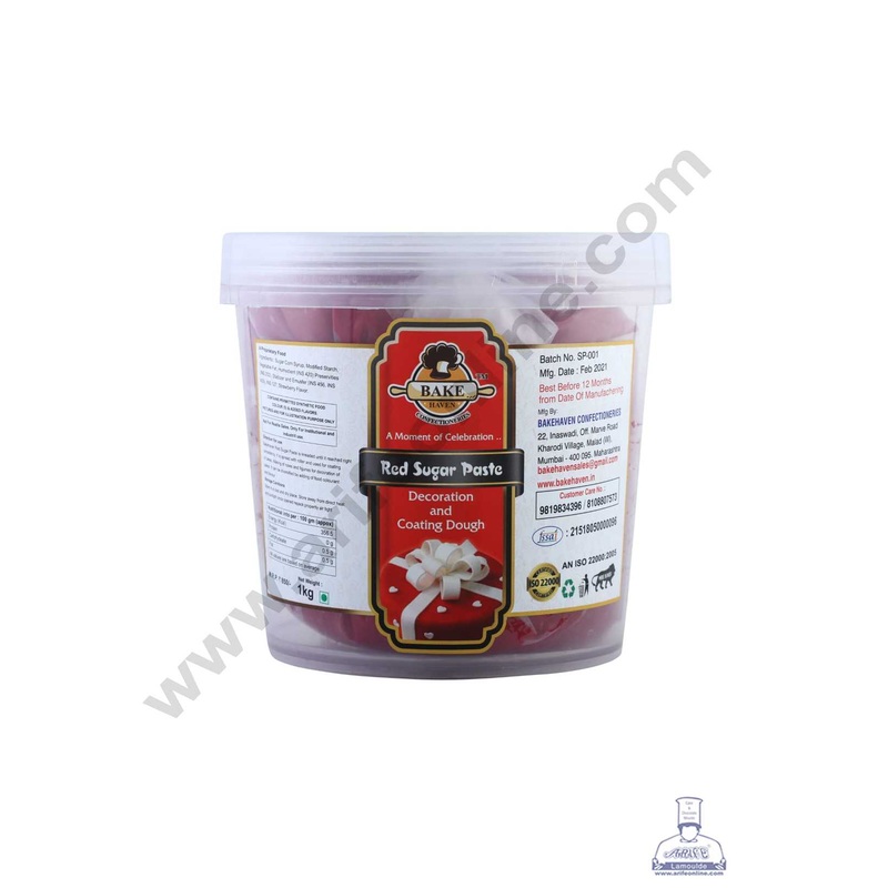 Bake Haven Sugar Paste 1 Kg - Red