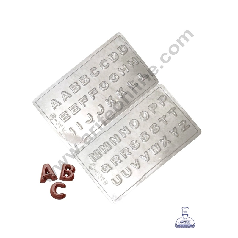CAKE DECOR  A to Z Alphabet Shape Mould PVC Chocolate mould (1 pcs pack) EM-094 A/B