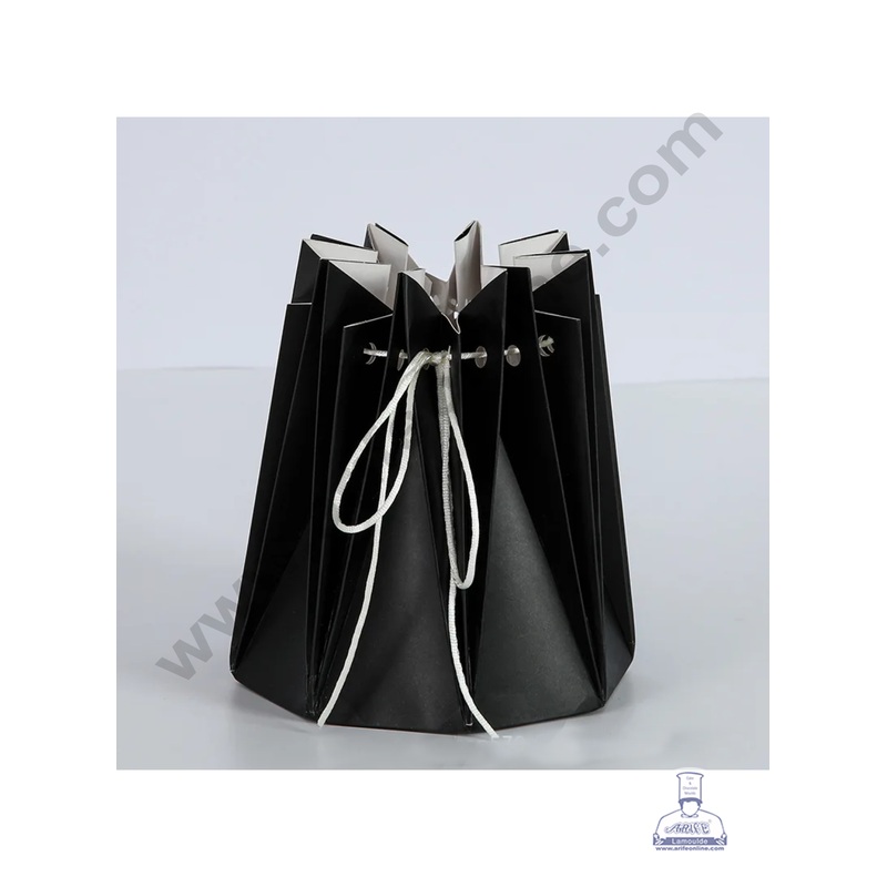 Black Florist Bouquet Carrier | Carry Gift Paper Bag - CAKE DECOR