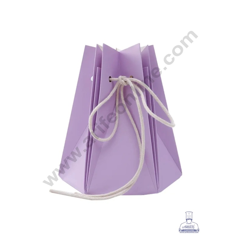 Lilac Florist Bouquet Carrier | Carry Gift Paper Bag - CAKE DECOR