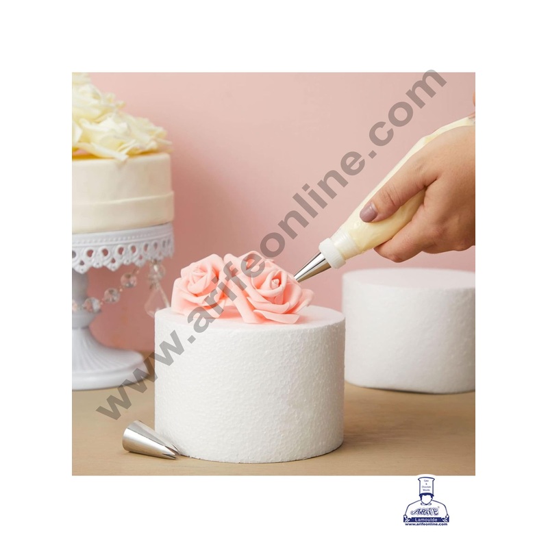 4 Inch Round Cake Dummy - Dia 4" x H 6" (1 pc)- CAKE DECOR