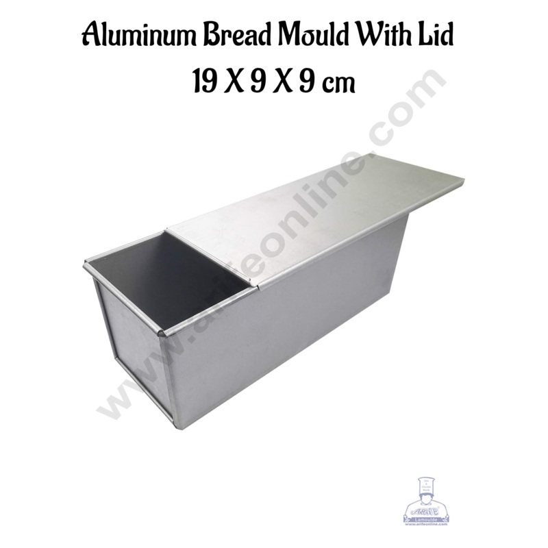 Aluminum Bread Loaf Mould With Lid (19 X 9 X 9 cm)- CAKE DECOR