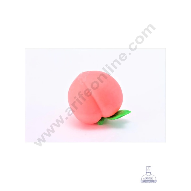 Mini Peach Rubber Topper | Fruits Rubber Cake Toppers - (3 pc set ) CAKE DECOR