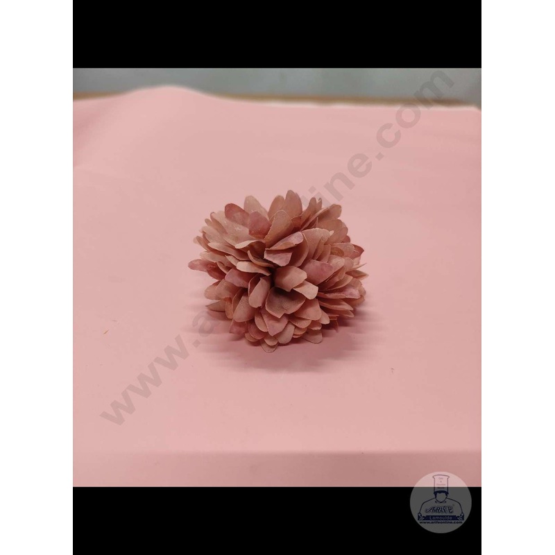 Cake Decor  Big Dahlia Artificial Flower For Cake Decoration  Light Pink( 1 pc pack )