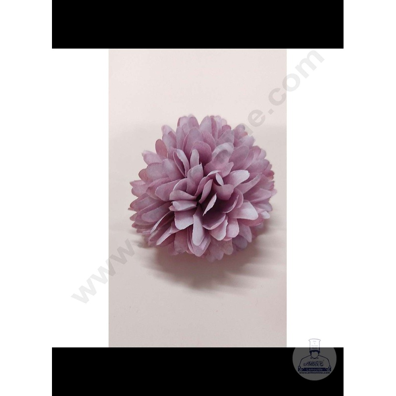 Cake Decor  Big Dahlia Artificial Flower For Cake Decoration  Purple( 1 pc pack )