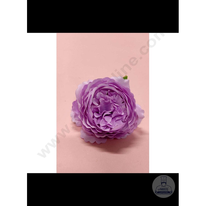 Cake Decor  Big Rose Artificial Flower For Cake Decoration  Purple( 1 pc pack )