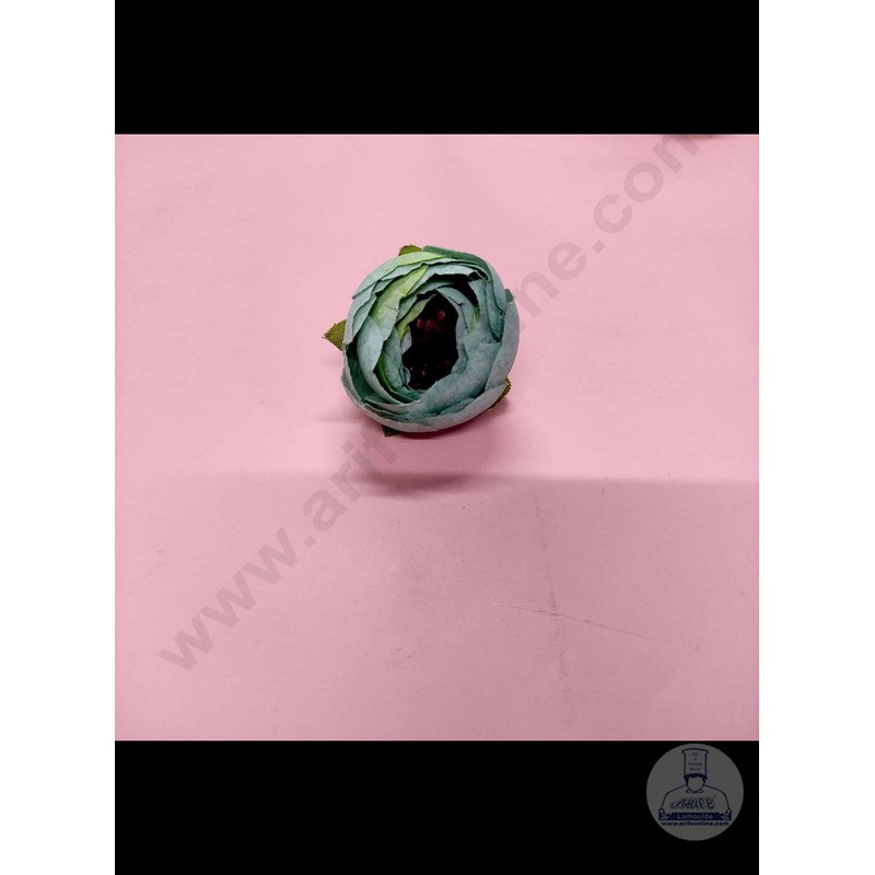 Cake Decor  Medium Peony Artificial Flower For Cake Decoration  Blue( 1 pc pack )