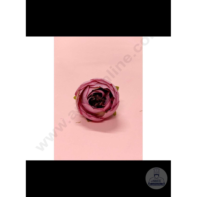 Cake Decor  Medium Peony Artificial Flower For Cake Decoration  Pink( 1 pc pack )