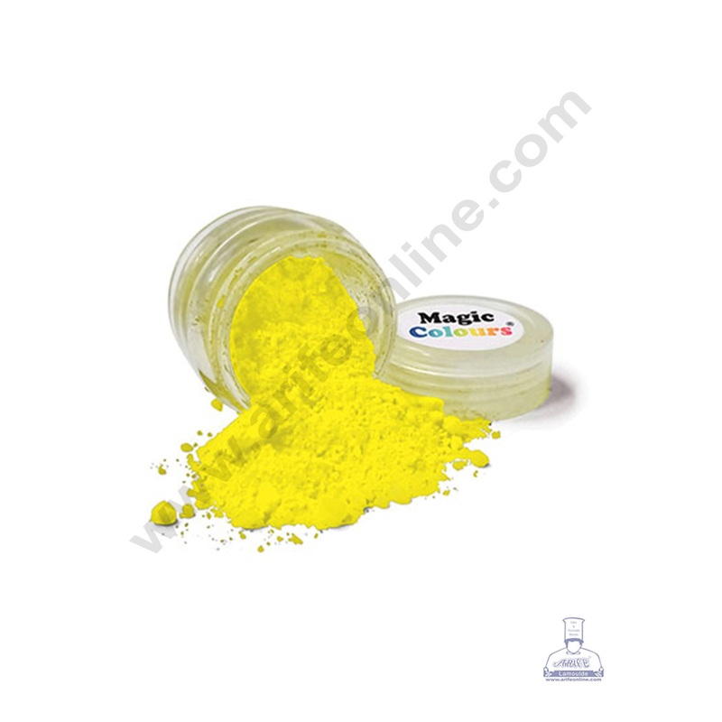 Magic Colours Edible Petal Dust - Lemon Yellow (10 ml)