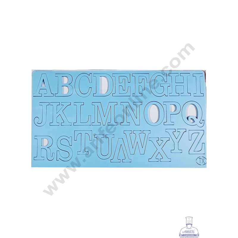 Cake Decor Uppercase Alphabet Theme Shape Acrylic DIY Stamp Embossed Fondant Cake Decorating TXHMI-201