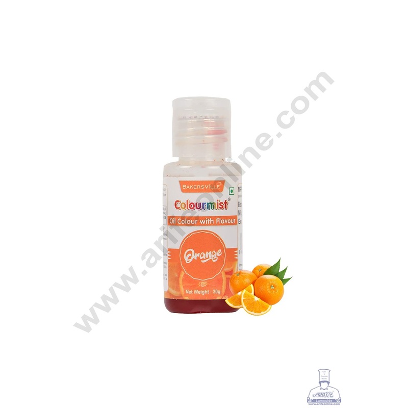 Colourmist Oil Colour With Flavour - Orange ( 30 Gram )
