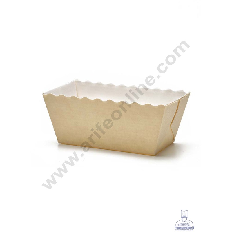 Novacart Bake & Serve Paper Baking Mould By Cake Decor - Mini Rectangular Loaf Shaped Cake Mould 10 Pcs ( SB-G9F-10005 )