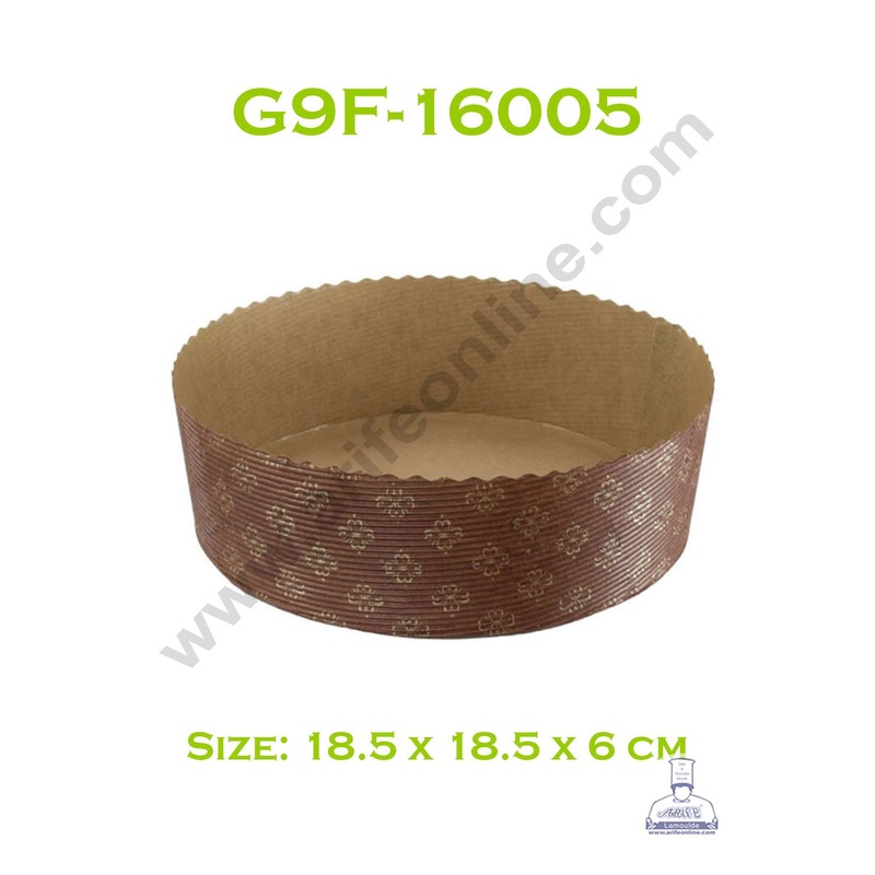 Novacart Bake & Serve Paper Baking Mould By Cake Decor - Round Cake Mould 10 Pcs ( SB-G9F-16005 )