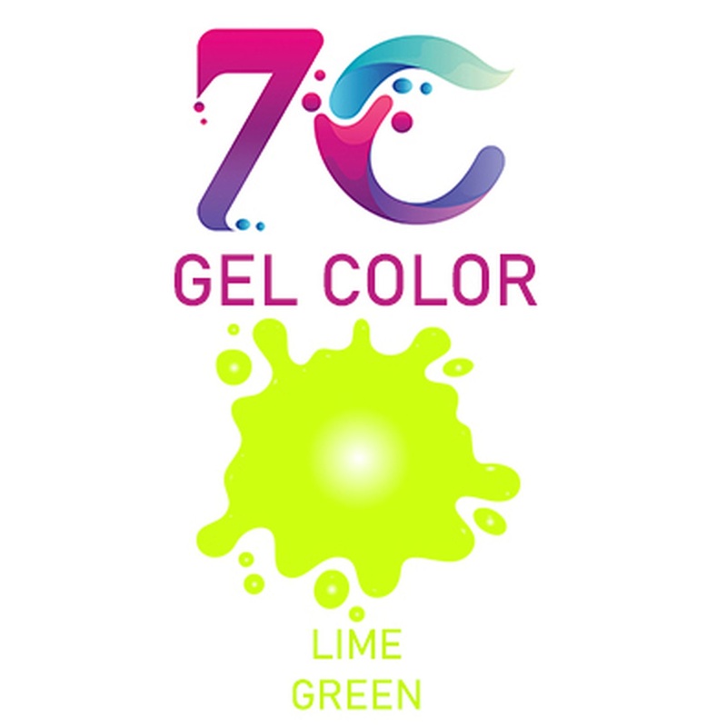 7C Edible Gel Color Food Colouring for Icing, Cakes Decor, Baking, Fondant Colours - Lime Green
