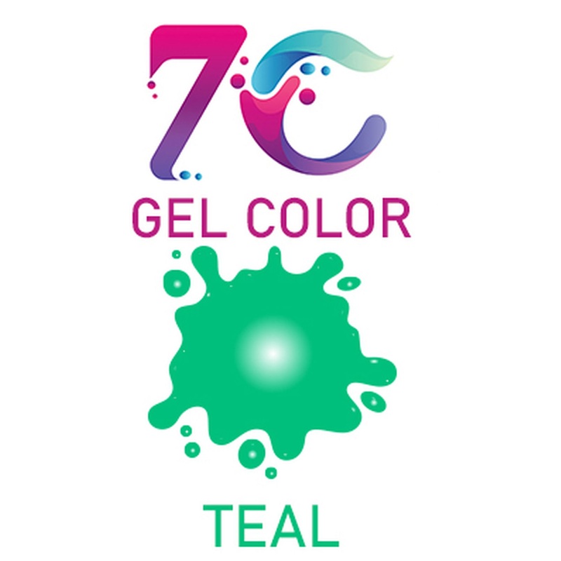 7C Edible Gel Color Food Colouring for Icing, Cakes Decor, Baking, Fondant Colours - Teal