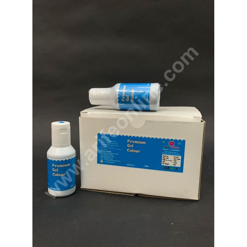 7C Edible Premium Gel Color Food Colouring for Icing, Cakes Decor, Baking, Fondant Colours - Blue