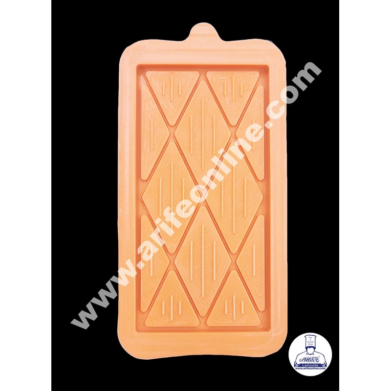 Cake Decor 1 Cavity Different Diamond Triangle  Shape Silicone Bar Mold Chocolate Mould ( SBCM-692)