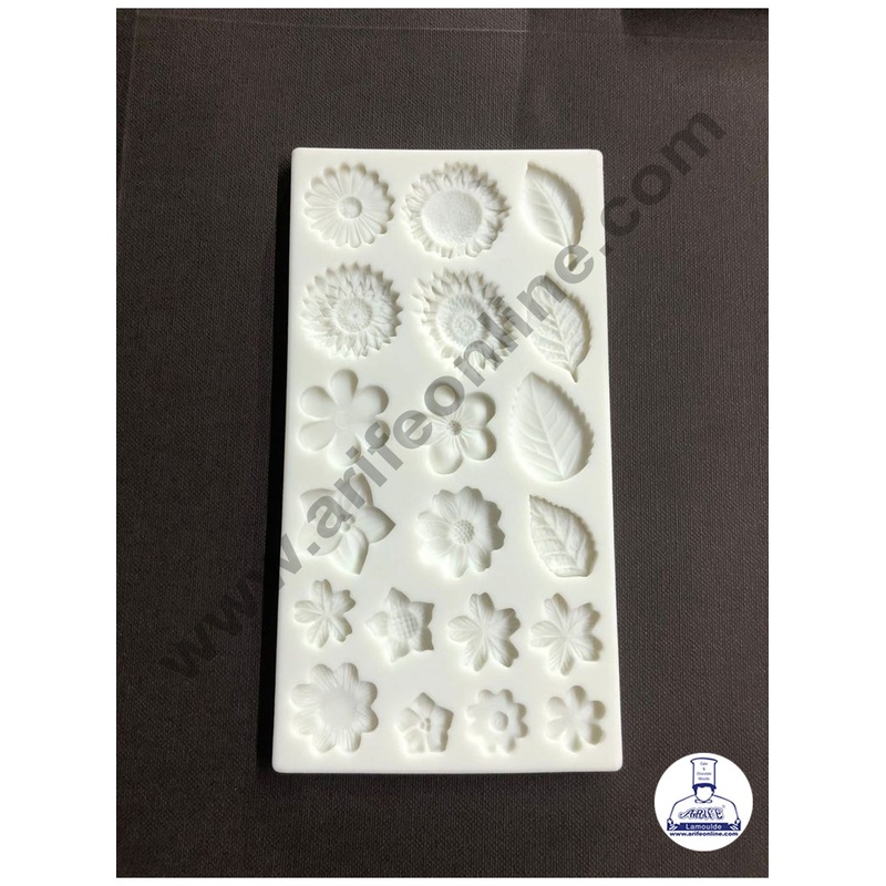 Cake Decor Silicone 18 Cavity Leaf Flower Fondant Marzipan Mould