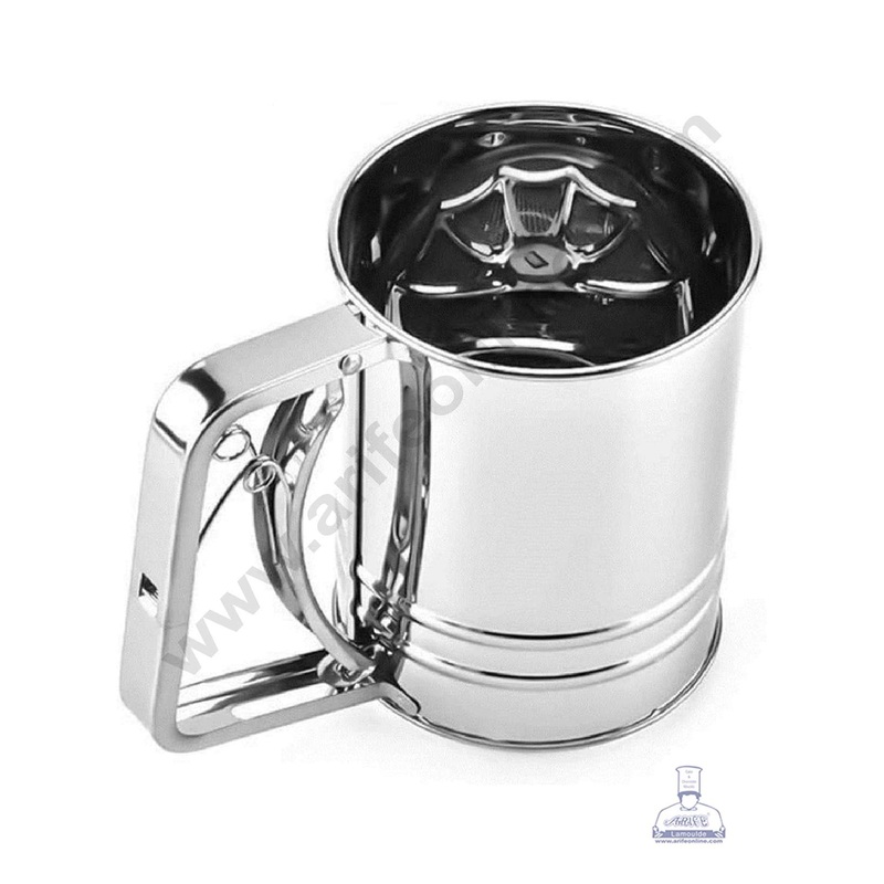 Cake Decor Stainless Steel Flour Sifter Sieve Cup for Powdered Sugar Baking Tool