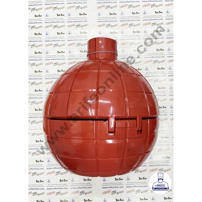 Cake Decor Surprise Plastic Bomb Shaped Cake Gift Box - Red