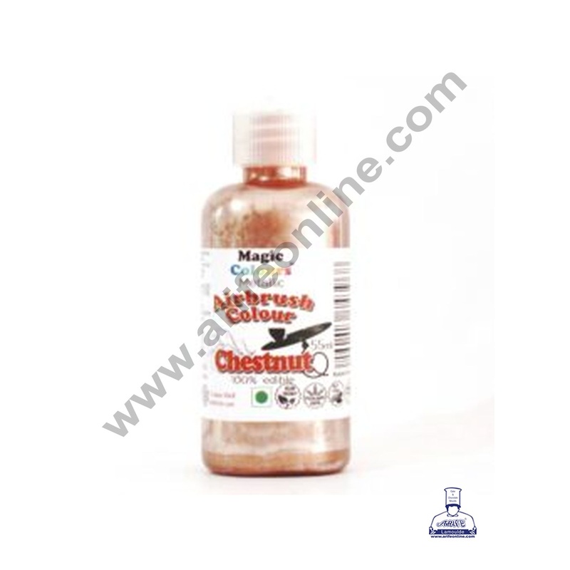 Magic Colours Edible Metallic Airbrush Colour - Chestnut ( 55ml )