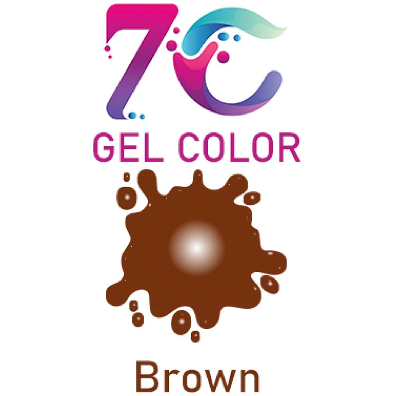 7C Edible Gel Color Food Colouring for Icing, Cakes Decor, Baking, Fondant Colours - Brown