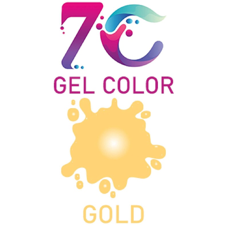 7C Edible Gel Color Food Colouring for Icing, Cakes Decor, Baking, Fondant Colours - Gold