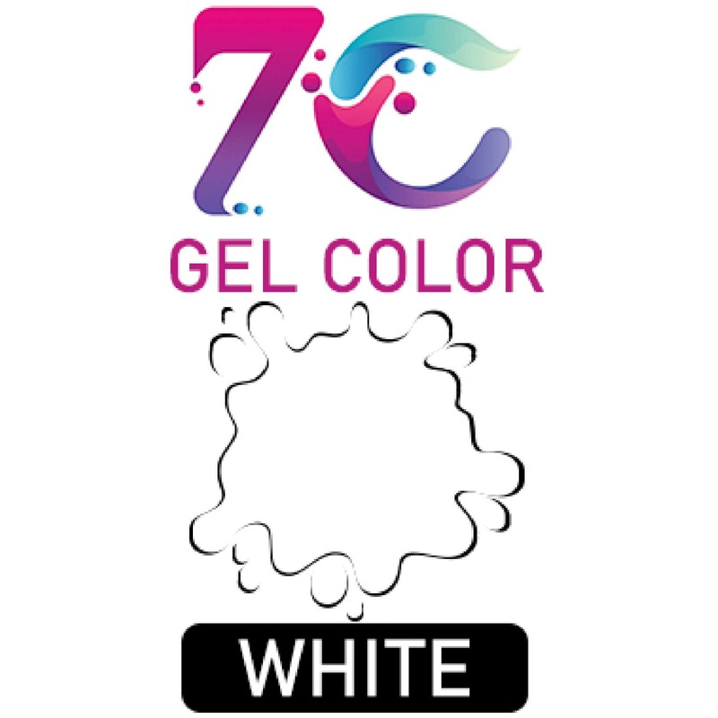 7C Edible Gel Color Food Colouring for Icing, Cakes Decor, Baking, Fondant Colours - White