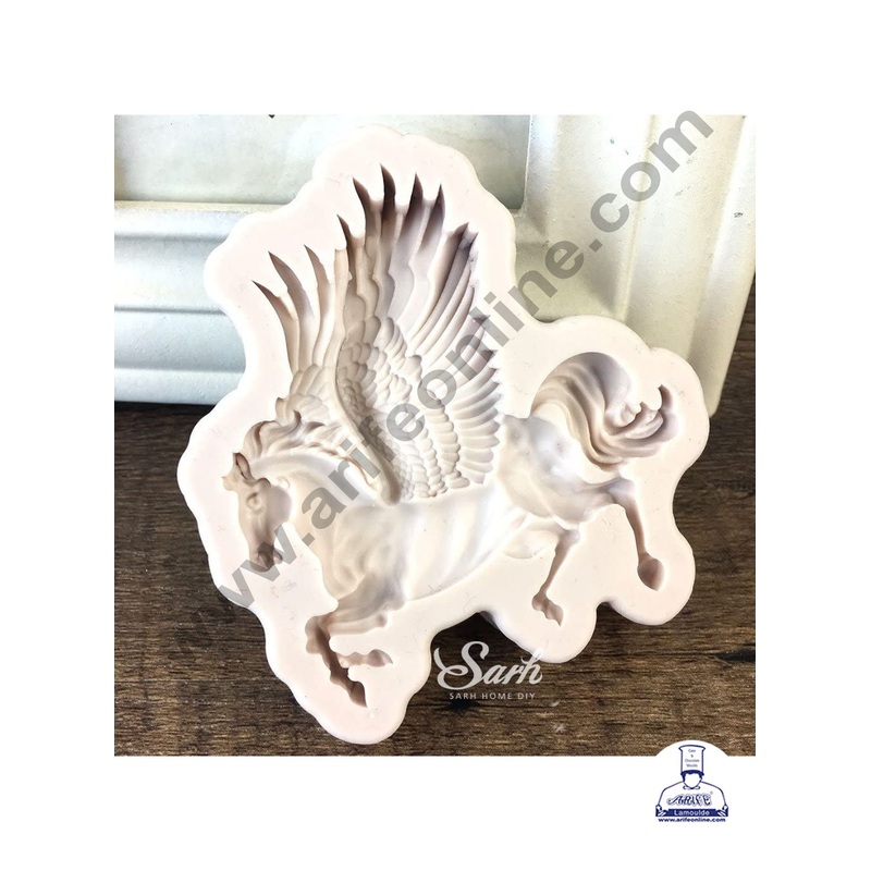 Cake Decor Silicone Horse with Wings Fondant Marzipan Mould