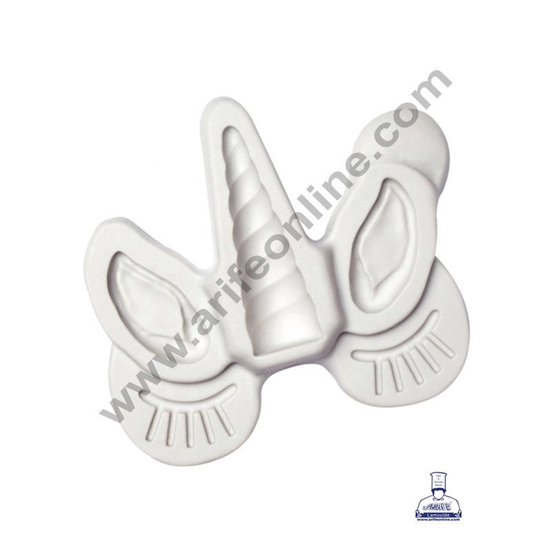 Cake Decor Unicorn Ear Eye Horn Silicone Mold Cupcake Decoration Fondant Mold