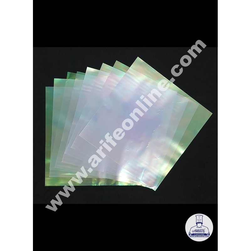 Cake Decor Transparent Rainbow Chocolate Wrapper