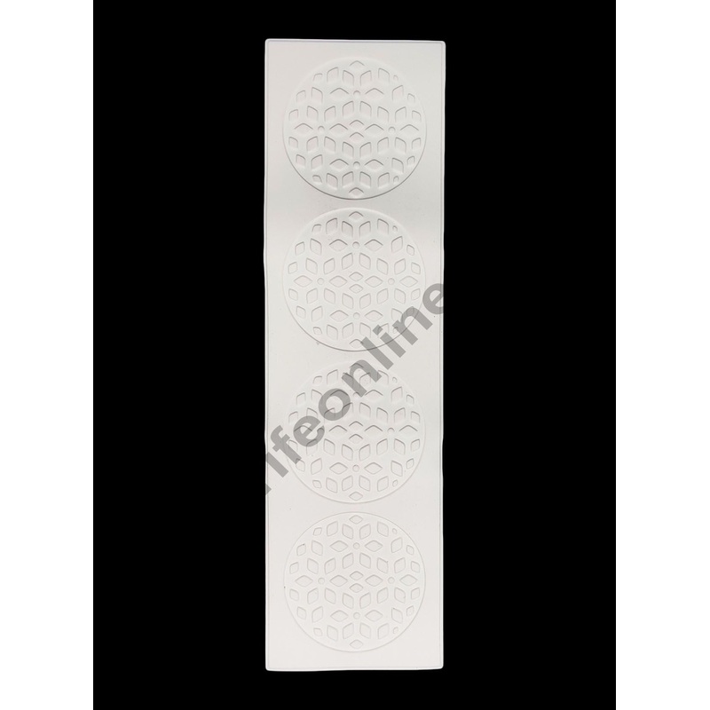 Cake Decor Silicone Diamond Pattern Cake Border Lace Mould Fondant Moulds Cake Decorative Silicone Lace Mat Cake Decorating Tools Baking Mat (SBLM-White-01)